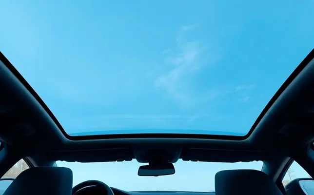 JAC JS6 premium luxury crossover SUV silver metallic color dramatic front 3/4 view on mountain road at sunset cinematic lighting epic landscape