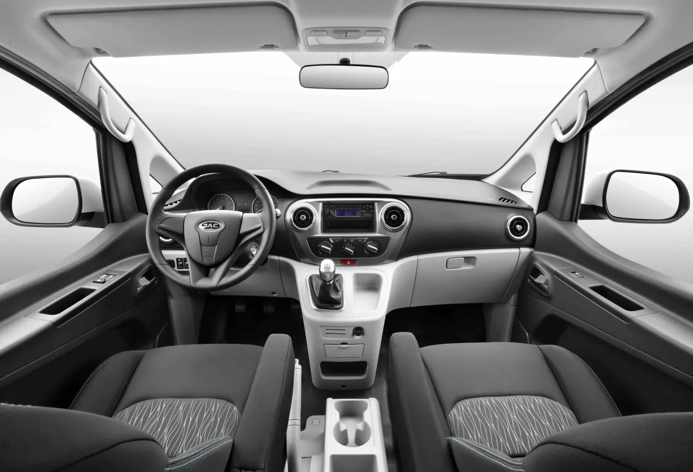 JAC JS6 rear view with LED taillights at dusk city background cinematic lighting modern design