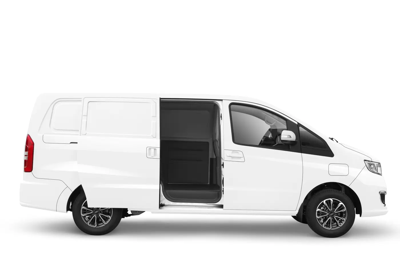 JAC JS6 rear view with LED taillights at dusk city background cinematic lighting modern design