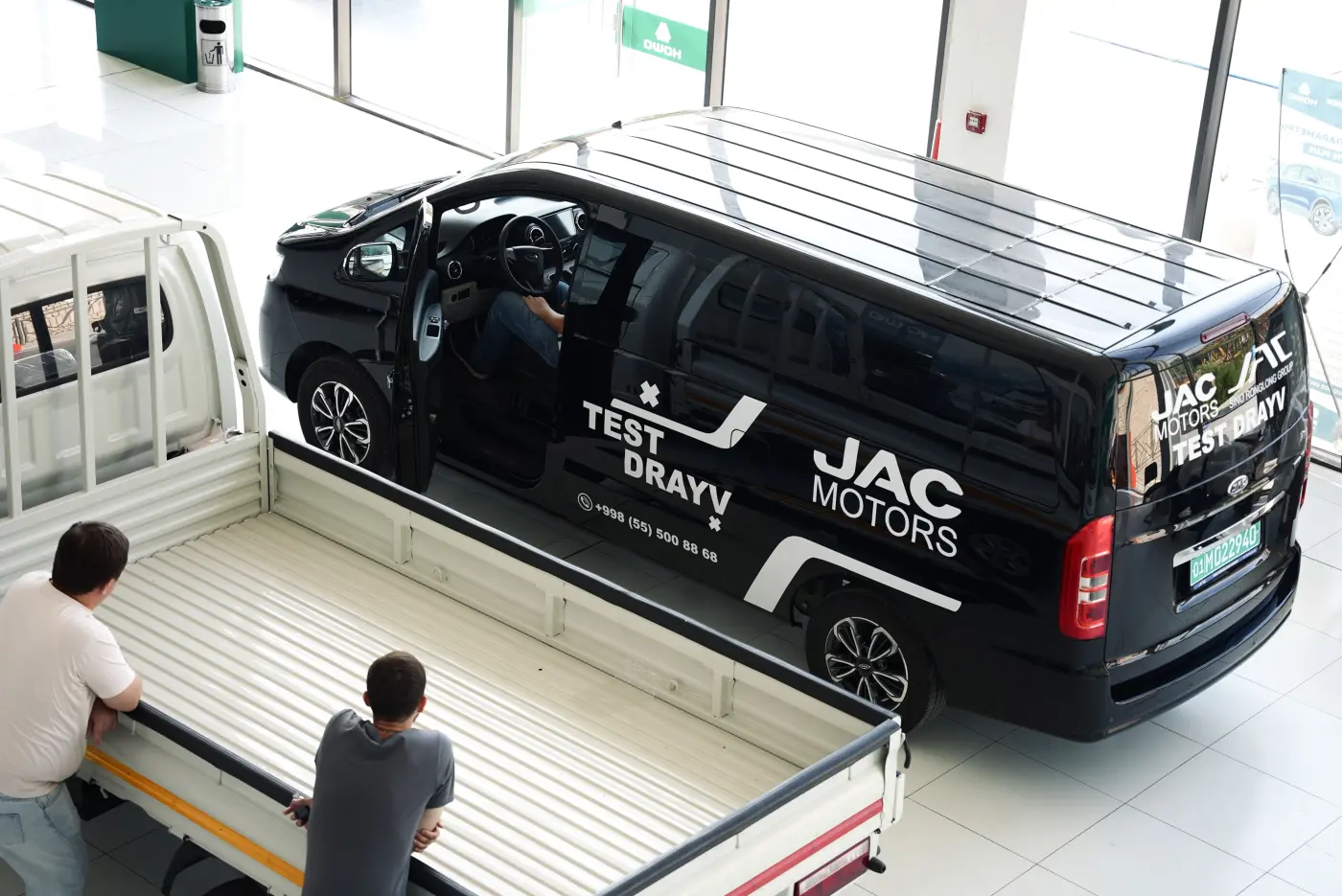 modern car dealership interior